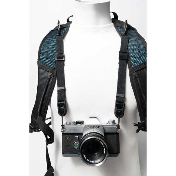 Hands-Free Backpack Camera Strap Harness Strap w/ 2x Peak Design Anchors - Picture 7 of 11